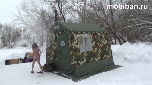 Тест палатки РС-22 с печью Гравицапа КЦ-4