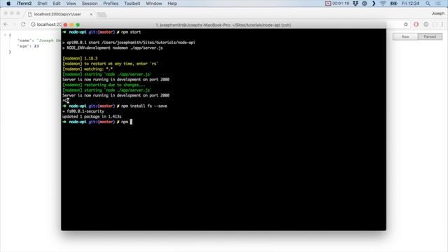 Node API - Setting up and understanding routing смотреть онлайн