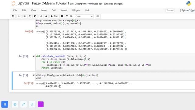 Fuzzy C Means Clustering Algorithm | Python Tutorial with Code from Scratch смотреть онлайн