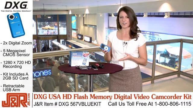 DXG USA HD Flash Memory Digital Video Camcorder Kit смотреть онлайн
