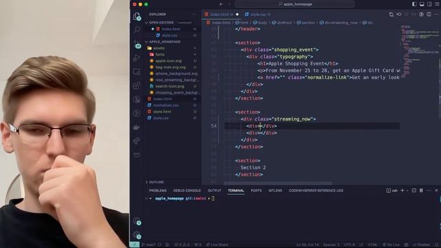 Интенсив по верстке - День 2 | Сайт Apple смотреть онлайн
