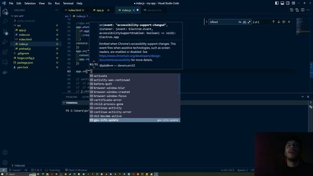 Electron Js Tutorial (App Instance) смотреть онлайн