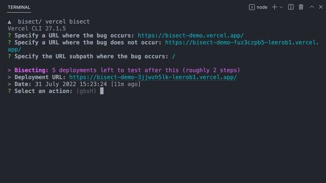 Detect regressions and instantly rollback with the Vercel CLI смотреть онлайн