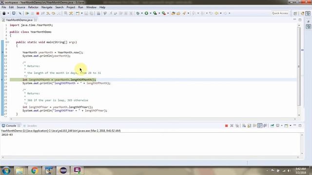 How to use length methods of YearMonth Class? | Java 8 Date and Time смотреть онлайн