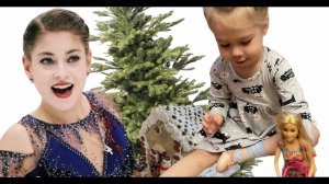влог Евы и Фло | Алена Косторная делает пряничный домик в канун НГ Kostornaia  фигурное катание