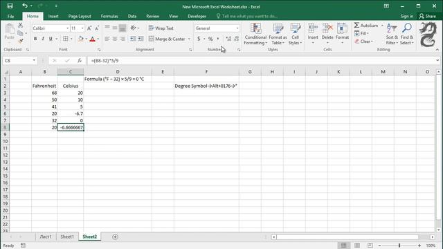 How To Convert Fahrenheit To Celsius in Excel смотреть онлайн