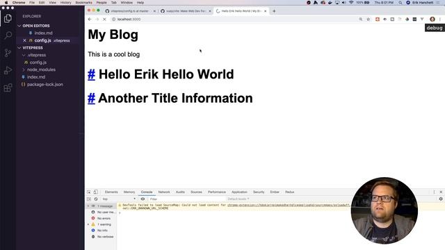VitePress The New Vite Static Site Generator Tutorial // Evan You VitePress Tutorial With Vue.js 3 смотреть онлайн