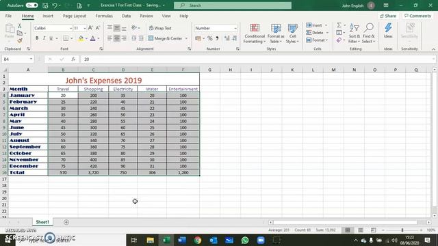 JE Class No 2 Excel Online смотреть онлайн