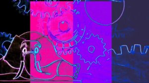 THE ELEPHANT IN NEON OUTLINE+THERMAL CAM+COLOR INVERSION EFFECTS || HICKORY DICKORY DOCK