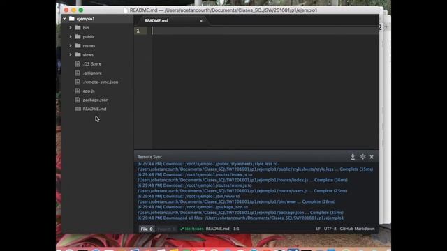 SW 03 Nodejs Express Atom And Git Ecosystem