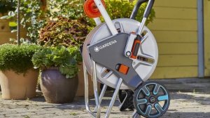 Металлическая катушка со шлангом Gardena AquaRoll M Easy