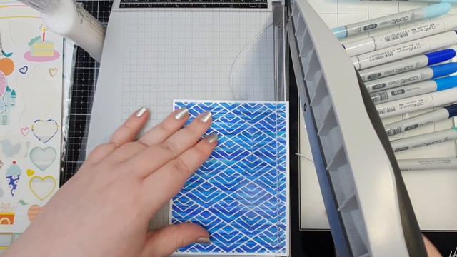 Abstract, Copic Backgrounds | Ocean | #MermazingMermaids Hop