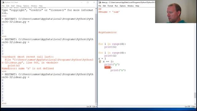 Python Basics SyntaxError смотреть онлайн