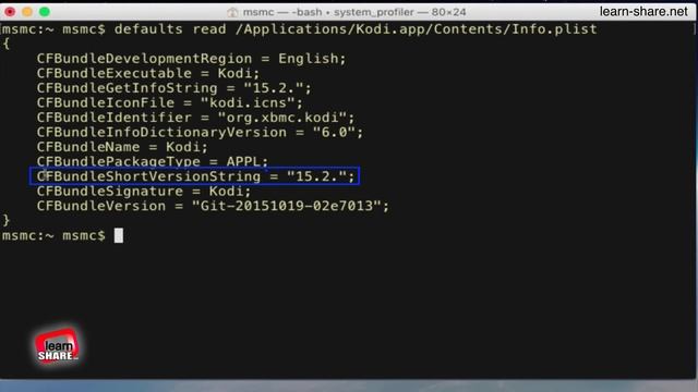 Find Application version through terminal MacOS смотреть онлайн
