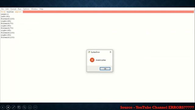 Syntax errors in python смотреть онлайн