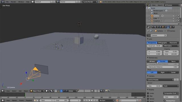 Stereoscopy In Blender New Tutorial смотреть онлайн