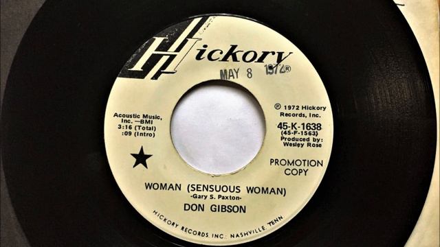 Woman Sensuous Woman , Don Gibson , 1972