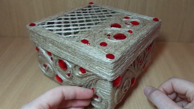 Джутовая филигрань Шкатулка из джута / Идея для подарка @evadusheva. смотреть онлайн