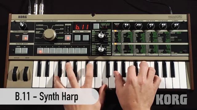 the MicroKORG synthesizer vocoder OFFICIAL demo смотреть онлайн