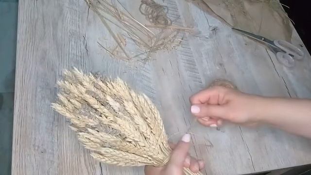 Букет из ПШЕНИЦЫ. Собираем сами и ПЕРЕДЕЛЫВАЕМ покупной / DIY Yuli at home смотреть онлайн
