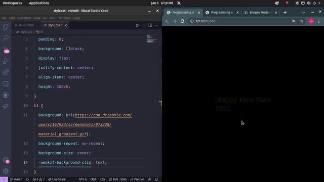 CSS Aurora Text Effect | CSS Gradient Animation | New CSS Trends 2022 смотреть онлайн