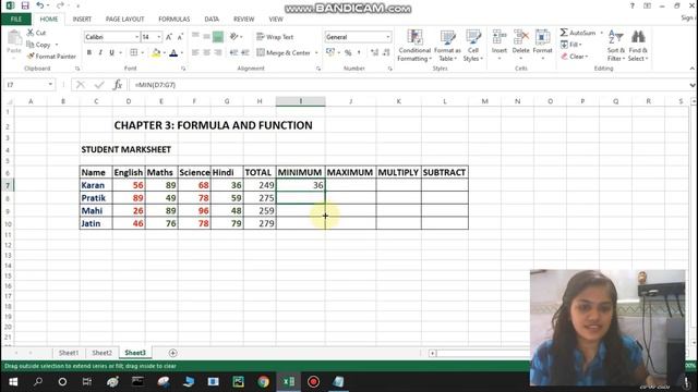 Basic Formula and function in Excel, CBSE Grade 7th, 3rd Chapter смотреть онлайн