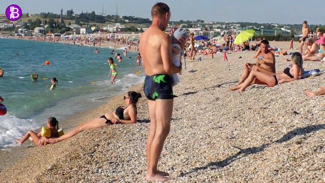 Пляж Любимовка. Севастополь. 27 июля 2022 смотреть онлайн