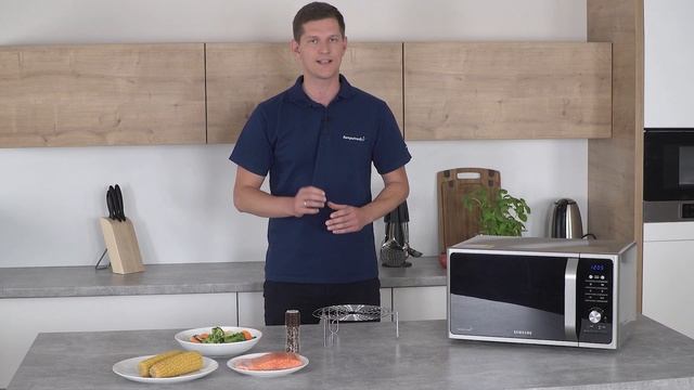 Kuchenka mikrofalowa Samsung MG23F301TAS | Poradniki Komputronik смотреть онлайн