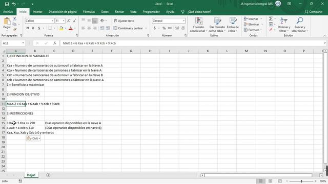 Programación Lineal: Carrocerías De Autos Y Camiones.