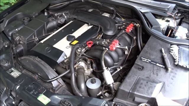 Замена термостата, мерседес, мотор М104. Gena W140