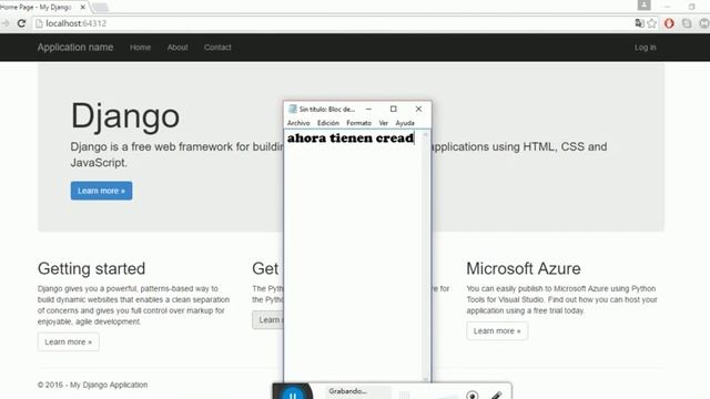 CREACION DE APLICACIONES DJANGO PYTHON EN VISUAL STUDIO 2015 смотреть онлайн