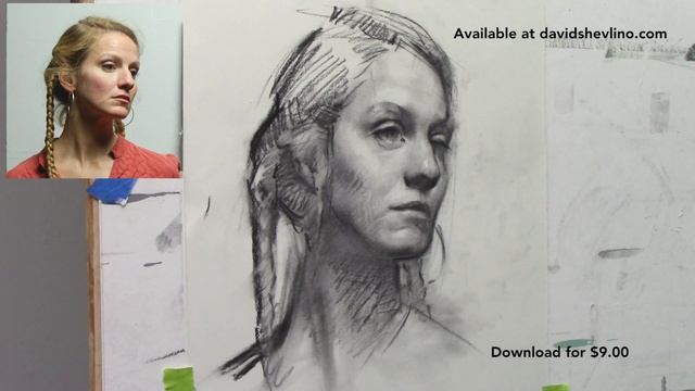 David Shevlino Charcoal Drawing Demonstration смотреть онлайн