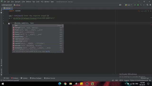 Random Password Generator using Python | Python Mini Projects | Learn Python in Hindi смотреть онлайн