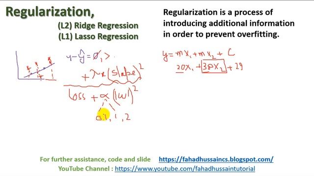 Tutorial 15: Lasso and Ridge regression explained in Hindi/Urdu | L1 and L2 regularization in Hindi смотреть онлайн