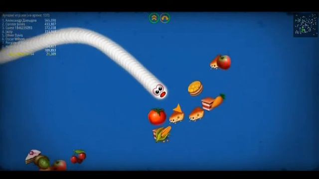 Прохождение игры Червячная зона и достижение третьего места. Snake смотреть онлайн