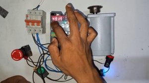 Setting Inverter Mitsubishi FR-D720S-0.75K On/Off Motor External