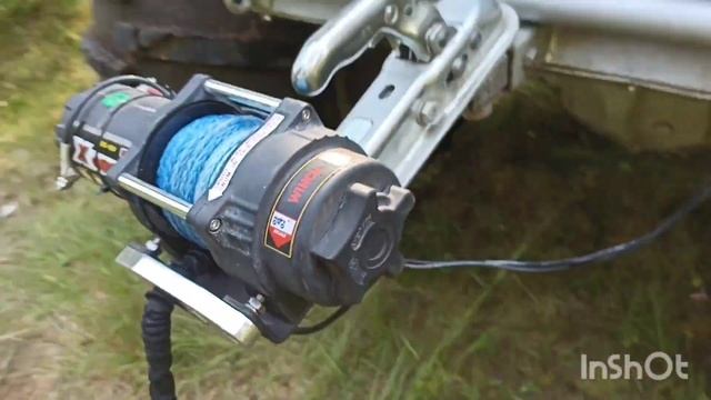 Лебедка на каракат,  Master Winch X 4000 S. Крепление к тягово-сцепному устройству.