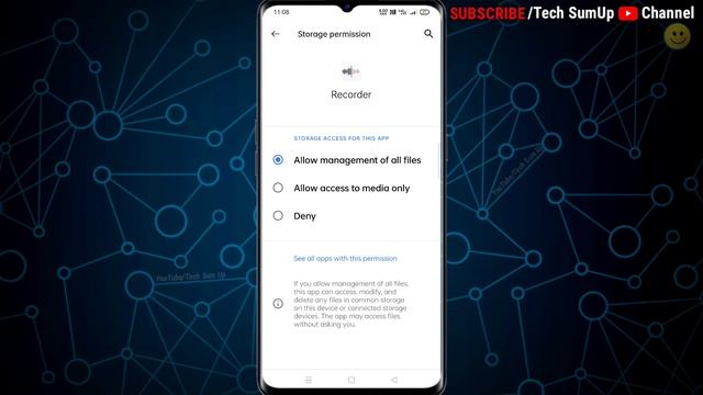 Turn On The Storage Permission || Recorder Requires Storage Permission || Fix Voice Recorder Proble смотреть онлайн