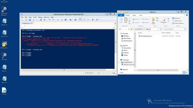 How to Export Security Group Members from Active Directory to csv file смотреть онлайн