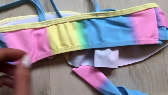Детские купальники для девочки 5-12лет детские купальники подростковые раздельный Радуга купальник смотреть онлайн
