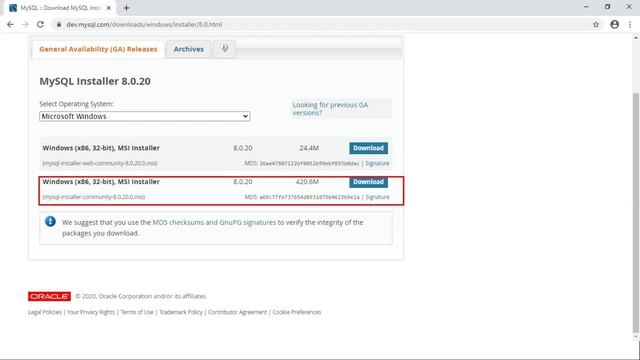 Installation of MySQL Server on Windows 10 смотреть онлайн