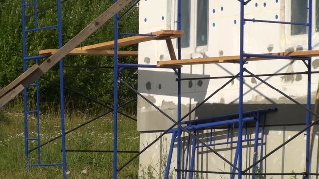 Отделка фасадов каркасного дома Тамак под декоративную штукатурку Ceresit смотреть онлайн