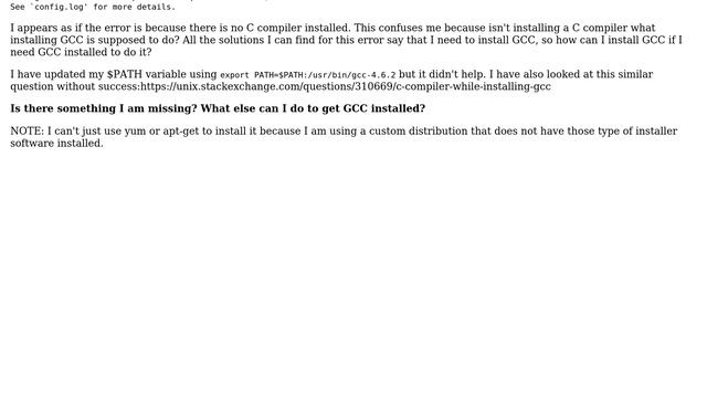 Unix & Linux: gcc - error: no acceptable C compiler found in $PATH (2 Solutions!!) смотреть онлайн