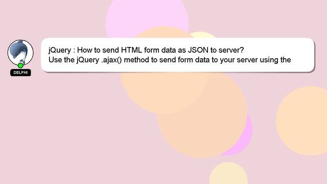 jQuery : How to send HTML form data as JSON to server? смотреть онлайн
