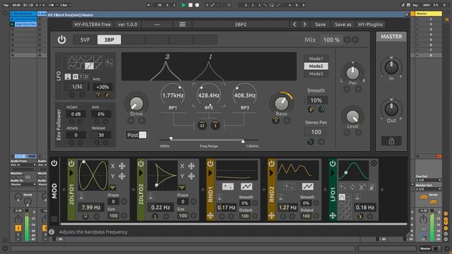 HY Filter4 - Free VST / AU (+Linux) semi-modular filter plugin. смотреть онлайн