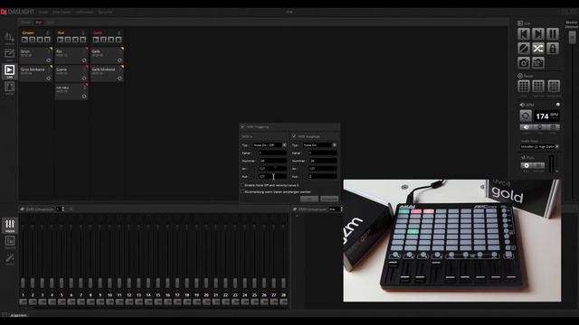 Wie steuer ich Daslight 4 mit dem AKAI APC Mini ? | Daslight 4 DVC4 Videotutorial смотреть онлайн