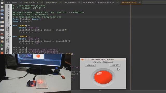 Control Serial de Led con Arduino y Python смотреть онлайн