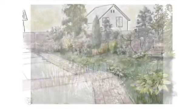 Скетчинг цветников, ландшафтная визуализация для вас смотреть онлайн