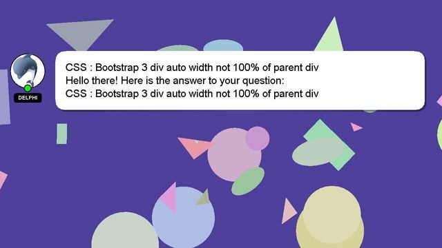 CSS : Bootstrap 3 div auto width not 100% of parent div смотреть онлайн