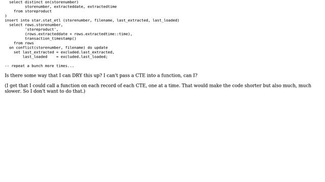 Databases: How can I DRY up a series of upserts of the same fields from multiple tables? смотреть онлайн
